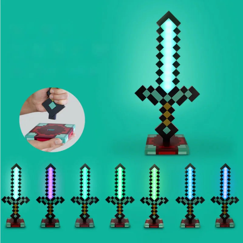 Spada in diamante | Lampada di Minecraft